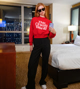 TCWクロップスウェットシャツ / TCW crop sweatshirt (4582491127926)