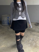 ゴープコアスパンデックスストラップスカートレギンス / Gorpcore spandex Strap Skirt Leggings