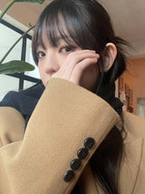 Rio three-button classic long coat
