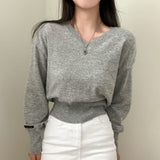 ソフトVネックニットウェア / [Bellide made] Soft V-neck knitwear