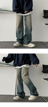 コインディープウォッシングデニムパンツ