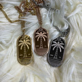 Signature Palm Tree Necklace 3COLOR