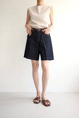 サマーラインジーンズ／リネンインディゴショートパンツ / SUMMER LINE JEANS / LINEN INDIGO SHORT PANTS