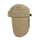 Heavy Padding Stud Logo Trooper Hat Beige