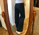 ワイドフィットダークブルーデニムパンツ / WIDE FIT DARK BLUE DENIM PANTS [17790]