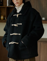 ハーフダッフルコート/unisex half duffle coat black