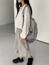 カマン配色ジッパースポーティバックパック/Kaman Contrast Zipper Sporty Backpack