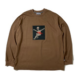 HOORAY LONG SLEEVE T-SHIRT LIGHT BROWN (6614592815222)