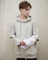 ボタンスリーブフーディー/ BUTTON SLEEVE HOODIE (4578389819510)