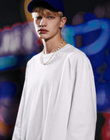 ドリームイズノーウェアオーバーサイズTシャツ/DREAM IS NOWHERE LS OVERSIZED T-SHIRT WHITE