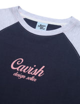 ラグランスターロゴロングスリーブTシャツ/RAGLAN STAR LOGO LS TEE NAVY(CV2CFUT551A)