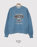 NY METS Printing Sweat Shirt (3color)