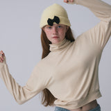 RIBBON TAIL LONG SLEEVE, BUTTER