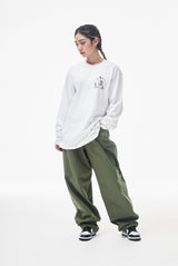 バギーコットンパンツ/MBSRCOPT135 MID90 BAGGY COTTON PANTS KHAKI