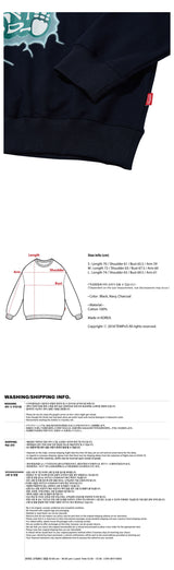 サンダーボルトスウェットシャツ/THUNDERBOLT SWEATSHIRTS [NAVY]