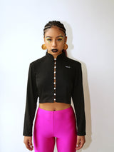 DAWANG Knot Button-Front Top (4611424551030)