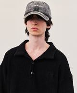 REON LOGO TERRY COTTON POLO (BLACK/BEIGE/GREEN)