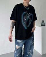 ハートラビットプリントショートスリーブ / SO Heart Rabbit Printed Short-Sleeved (4 colors)