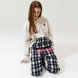チェックポイントワイドジャガーパンツ / CHECK POINT WIDE JOGGER PANTS