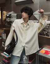 【SET】【PREMIUM/MADE】クラウン オーバーサイズツイードシャツ(2色)