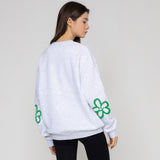 エルボー スプレー フラワー スマイル スウェットシャツ / Elbow Spray Flower Smile Sweatshirt