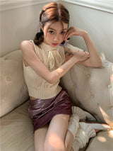 ストラップツイストノースリーブトップス / strap twist sleeveless top