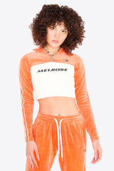 ベロアハーフジップトップ / Velor half zip top (2624872775798)
