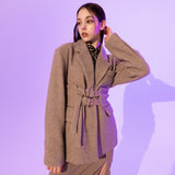 Fantasia Corset Wool Jacket (BEIGE)