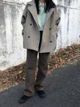 Zelda double pea coat