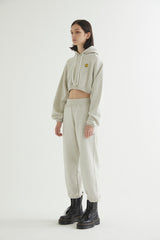 SM:]E CROP HOODIE OATMEAL (6608592896118)