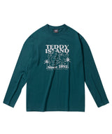 Dancing Monkey Long-Sleeve Blue-Green
