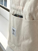 Ribbed fabric String bag