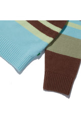 Bear Patch Multi Stripe Knit_Olive Green (6678731292790)