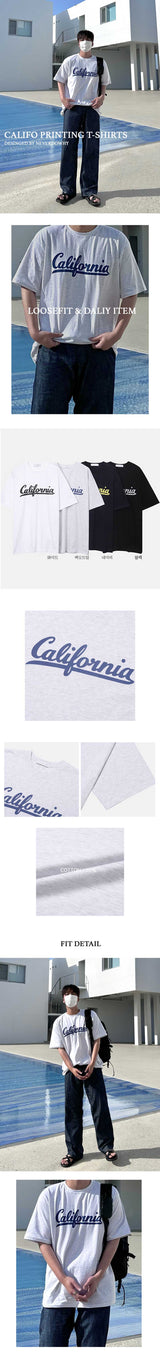 カリフォルニアプリントルーズフィット半袖Tシャツ