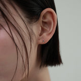 [シングルピアス] 14K ゴールドグリーンピアス / [single earring]14K gold green piercing