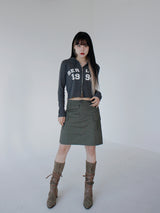 ベルリン2WAYクロップフードジップアップ / Berlin Two-Way Crop Hood Zip Up (4color)