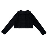 アズールショートカーディガン / Azure short cardigan (black)