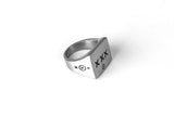 X XX LOGO RING (SURGICAL STEEL) (6567190560886)