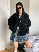 パーフェクトブラックデニムジャケット