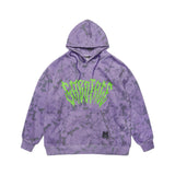 GAUSSIAN OVERSIZED HEAVY SWEAT HOODIE RED / PURPLE (4626267177078)