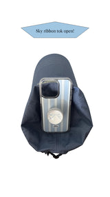 sky ribbon half-circle phone grip (half-circle tok)