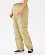 TWO TUCK CARGO STRING JOGGER PANTS (KHAKI) (6585162006646)