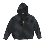 Bluesf Dusty Washing Star Heavy Hood zip-up