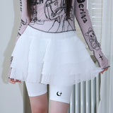 0 8 ティアードスカートレギンス / 0 8 tiered skirt leggings  - WHITE
