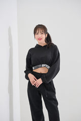 フーデッドクロップスウェットシャツ / (9086) USS Hooded Crop Sweatshirt