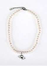 Emblem Pearl Necklace