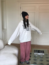 Poppy lettering hood T