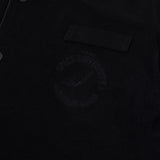 パイピングテリーショートスリーブシャツ/[UNISEX] Piped Terry Short-Sleeved shirt (Black)