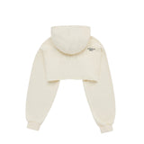 CIRCLE NEW SYMBOL LOGO BOLERO HOODIE CREAM