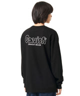 メルトアウトラインロゴロングスリーブTシャツ / MELT OUTLINE LOGO LS TEE (4565055832182)